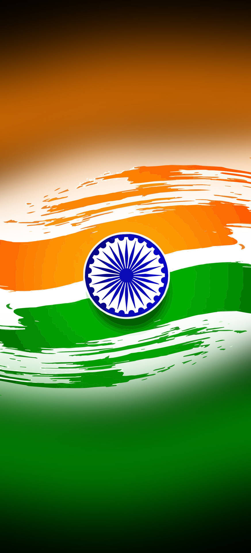 Vignette Indian Flag Mobile Wallpaper | WallpapersOK, image size:873x1920