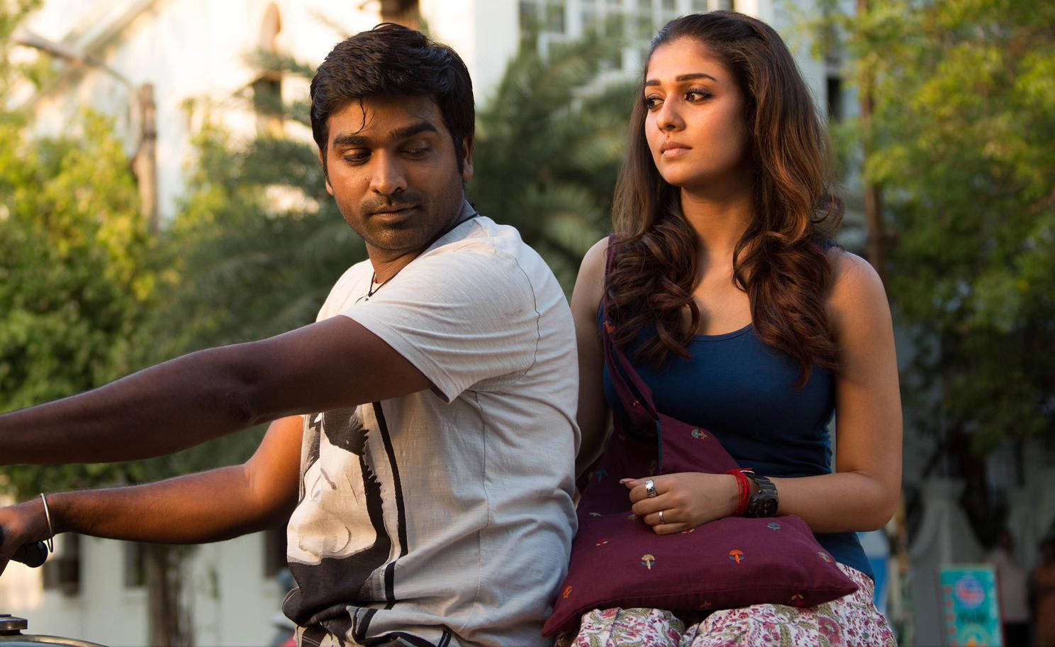 Vijay Sethupathi Nayanthara Imaikkaa Nodigal Bike Ride Hd Wallpaper