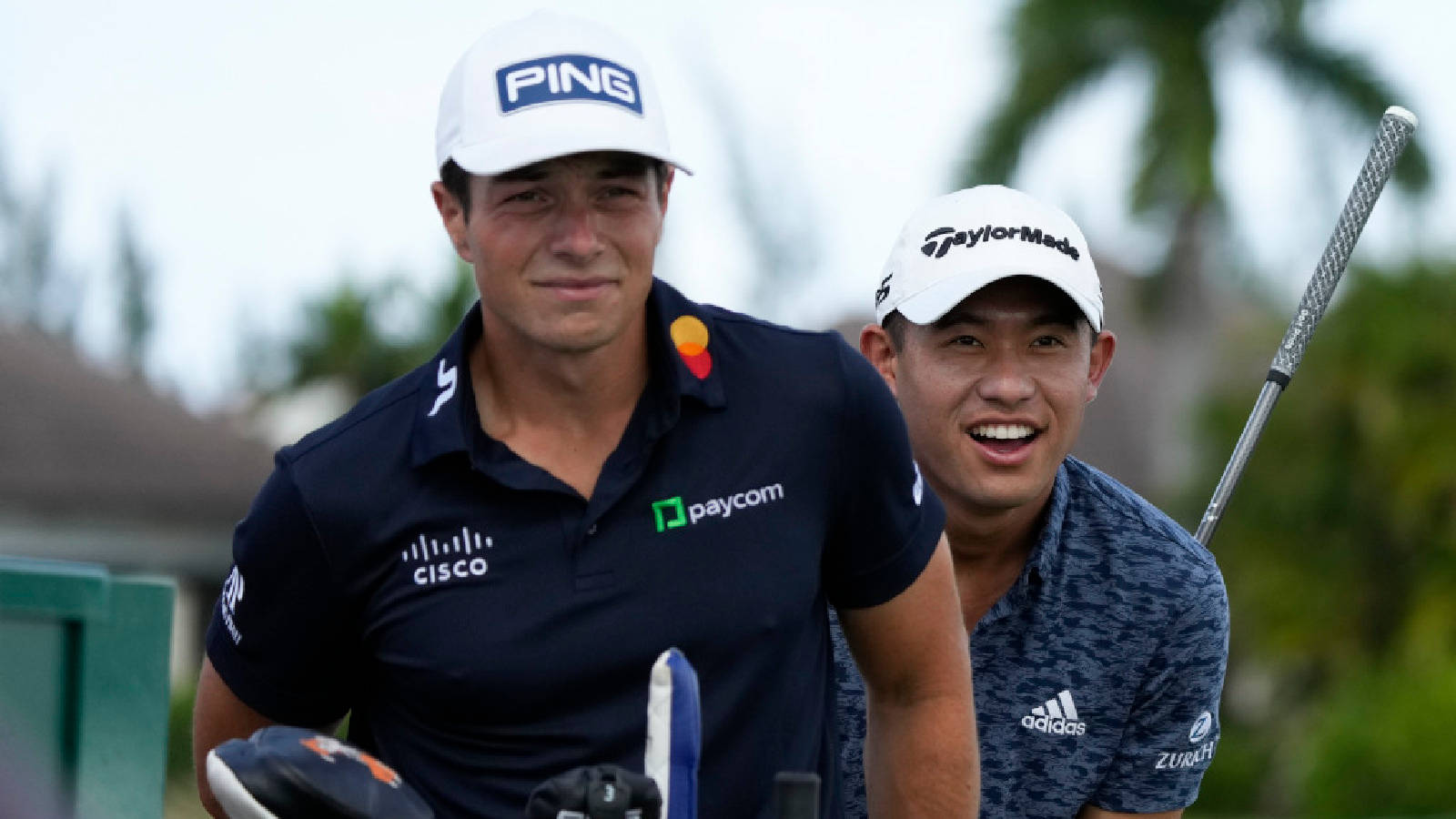 Viktor Hovland Wearing A Cisco Shirt Wallpaper