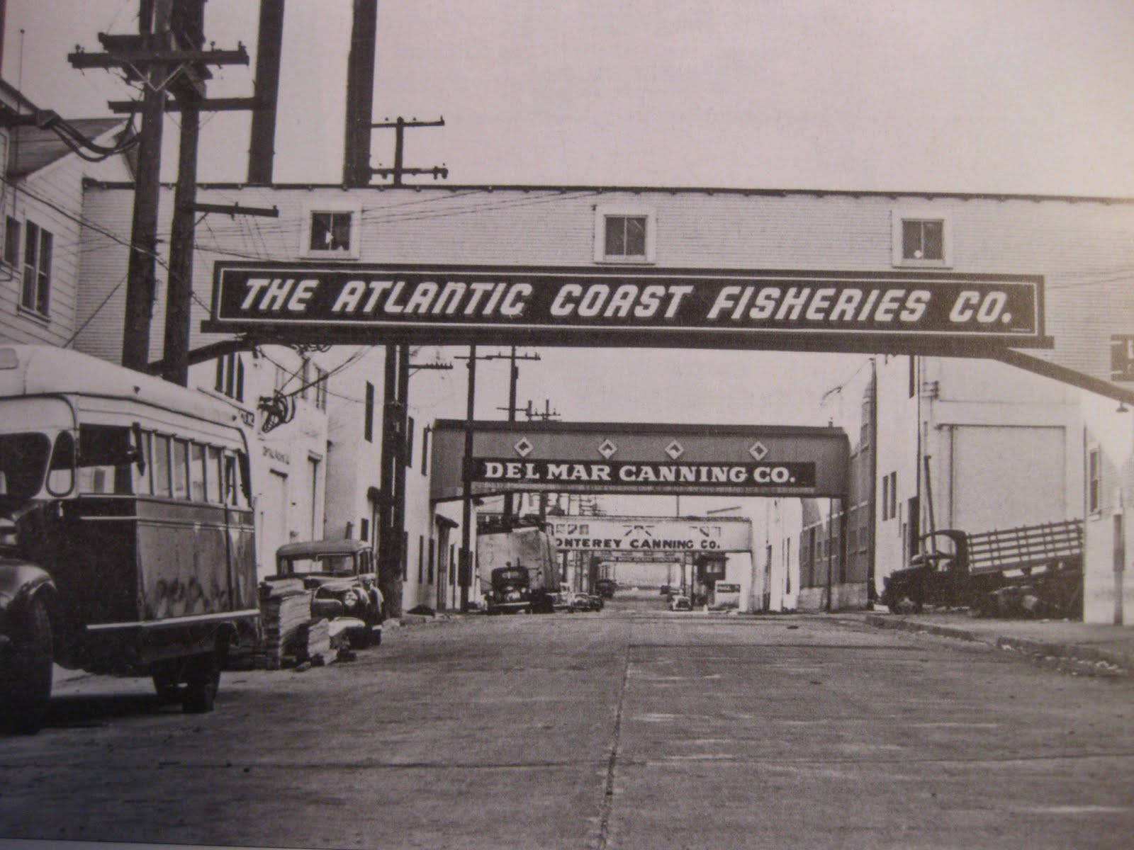 Vintage Cannery Row Wallpaper