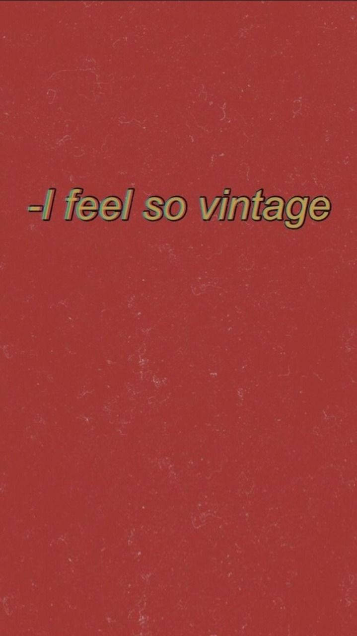 Vintage Pastel Red Aesthetic Wallpaper