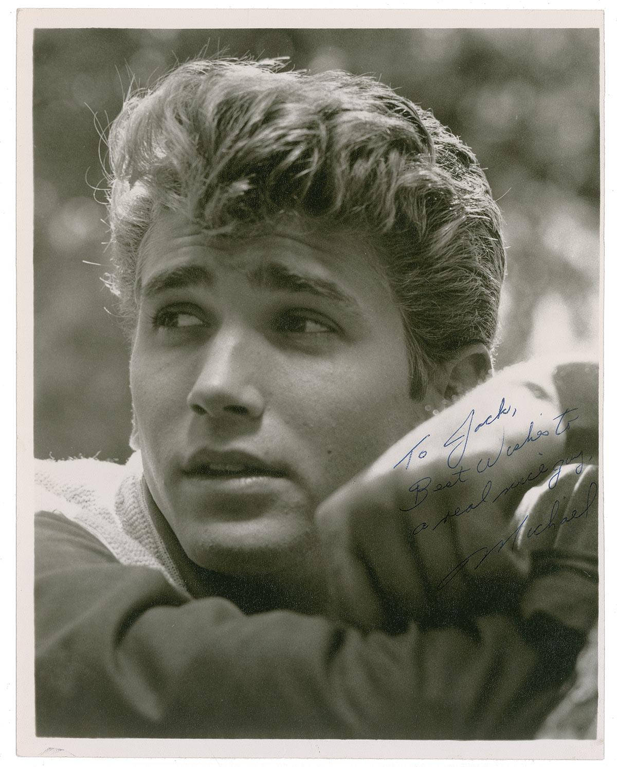 Vintage Polaroid Of Michael Landon Wallpaper