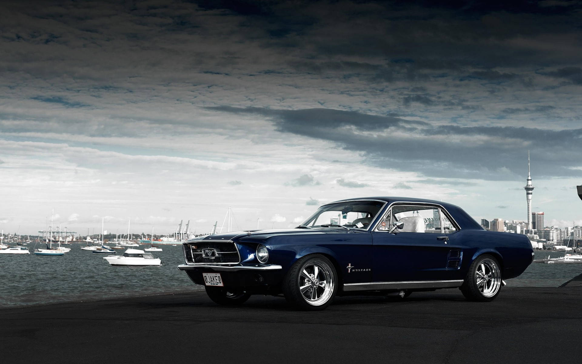 Vintage Style Ford Mustang Hd Wallpaper