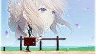 Violet Evergarden With Face At Sky Wallpaper