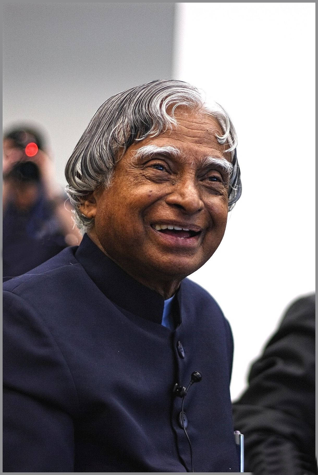 Visionary Leader Abdul Kalam In Black Suit Hd Wallpaper