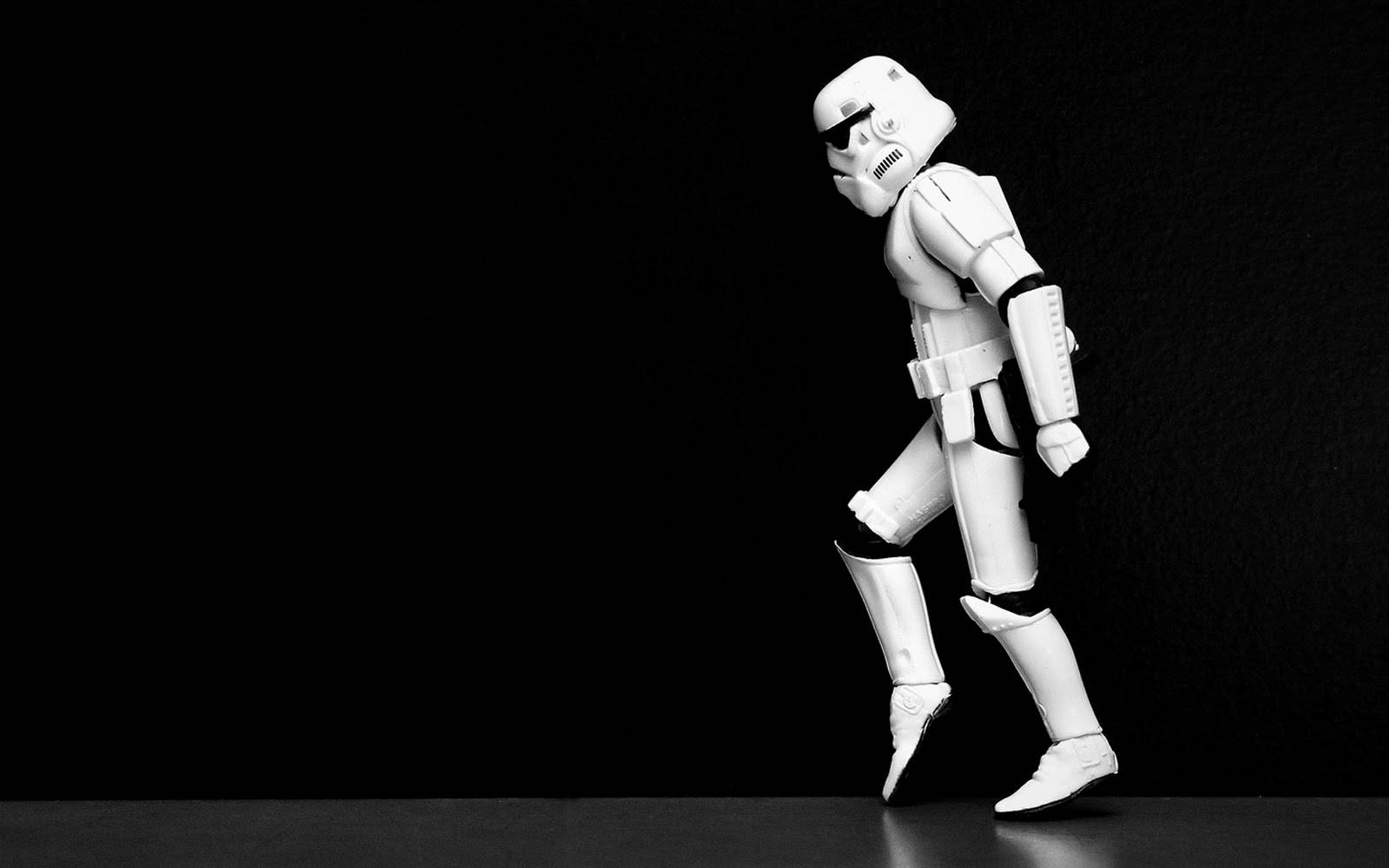 Walking Stormtrooper From Star Wars Landscape Wallpaper