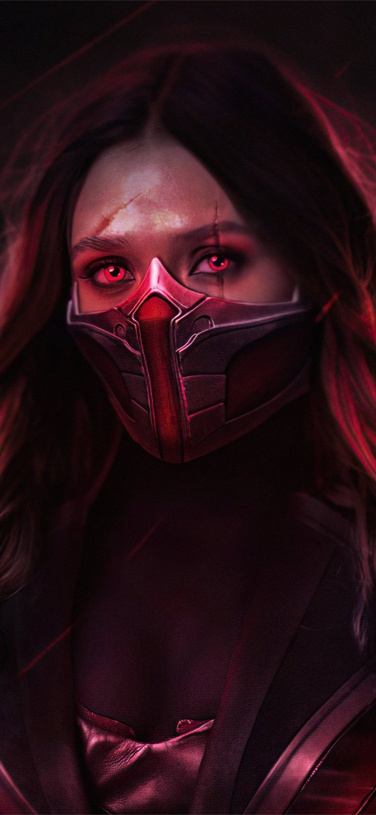 Wanda Face Mask 4k Wallpaper