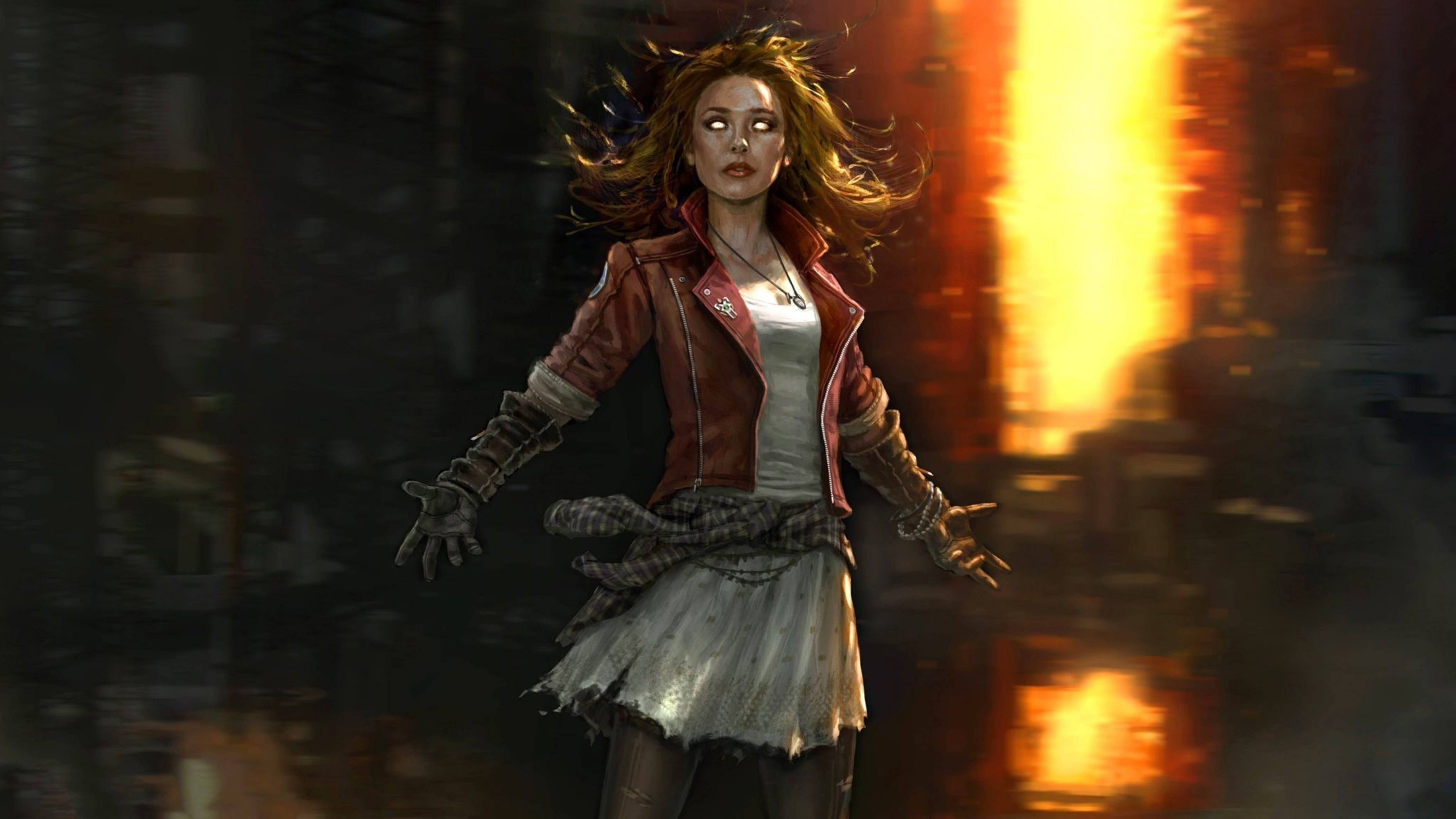 Wanda Superhero Art 4k Wallpaper