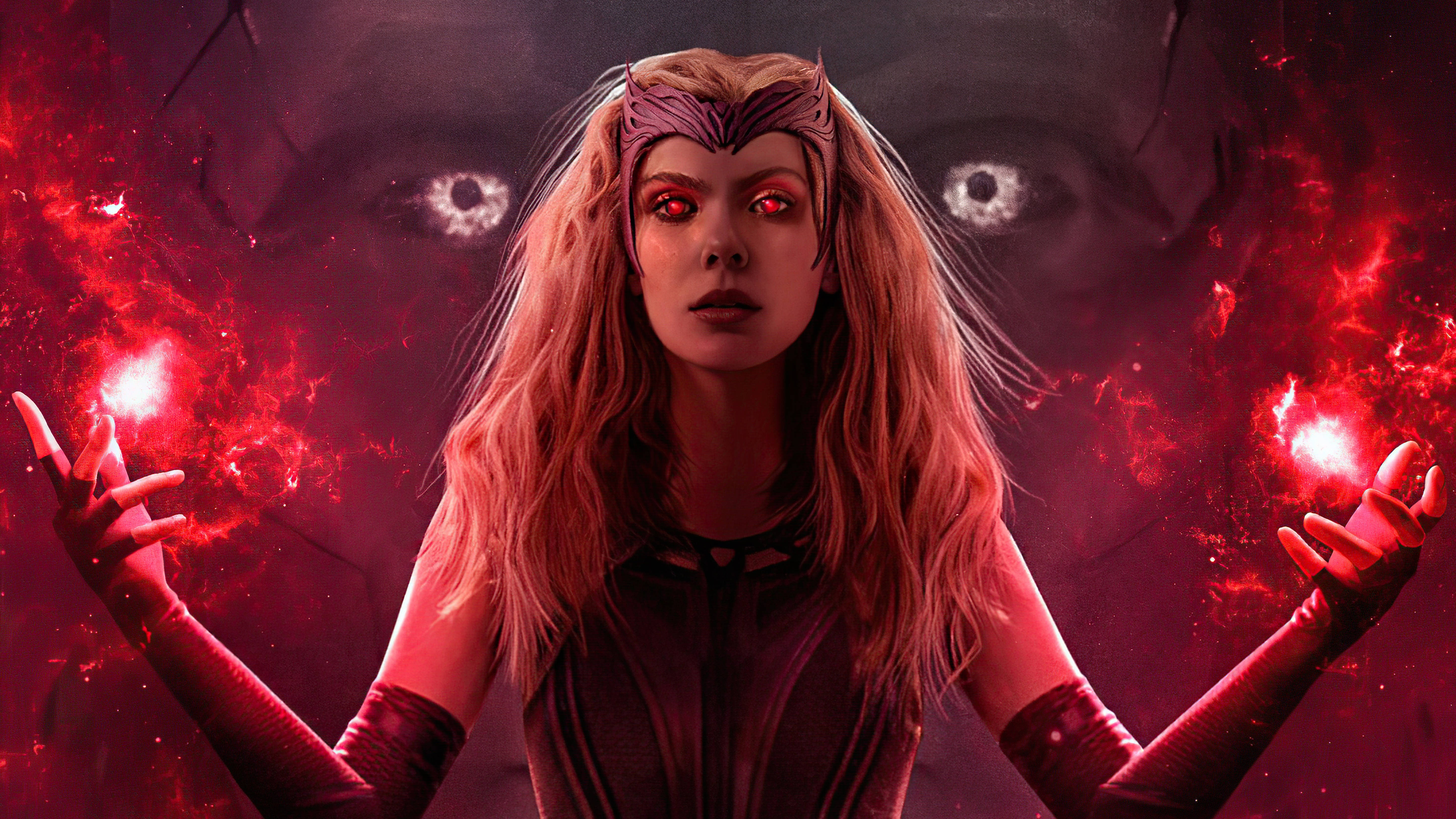 Wanda Witch Superhero 4k Wallpaper