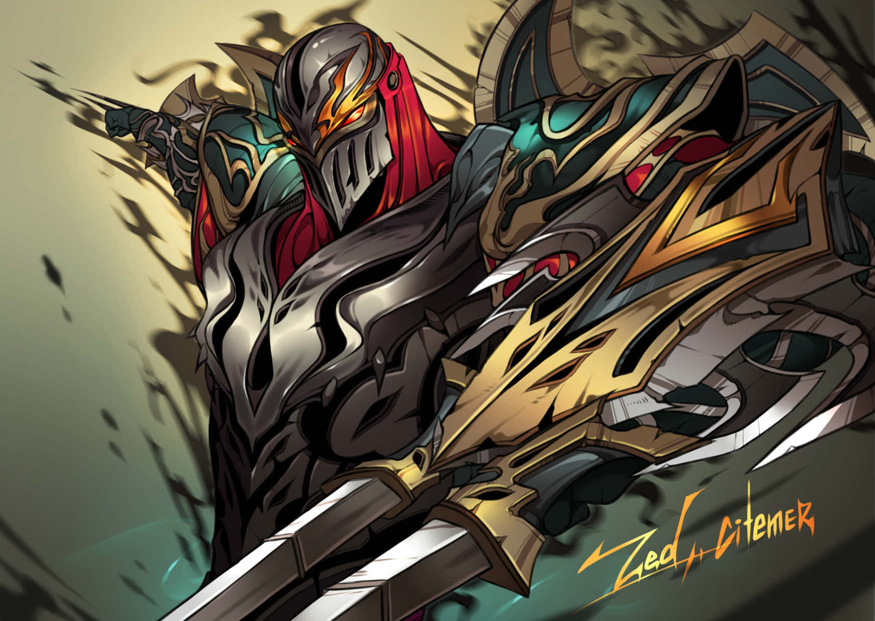 Warrior Zed Artwork Wallpaper