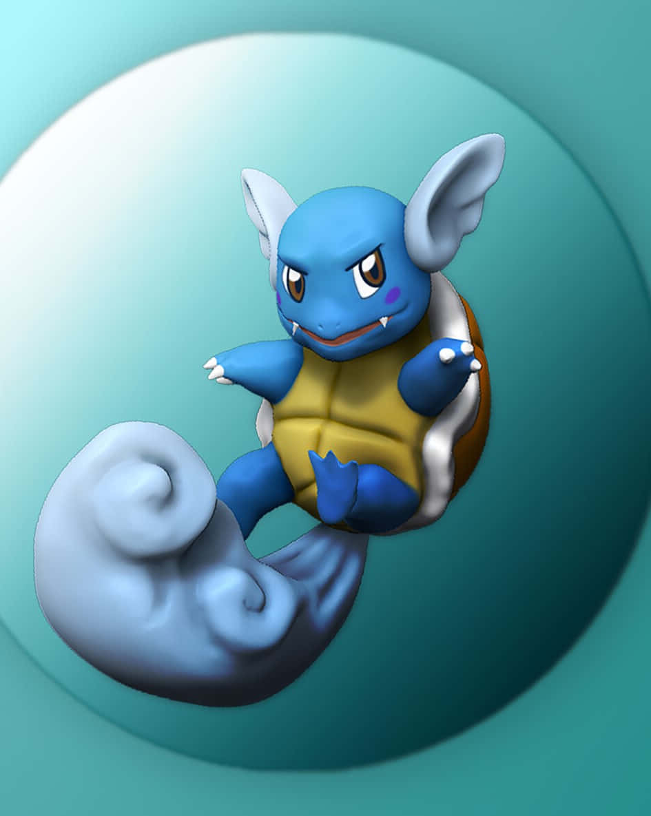 Wartortle Inside A Bubble Wallpaper