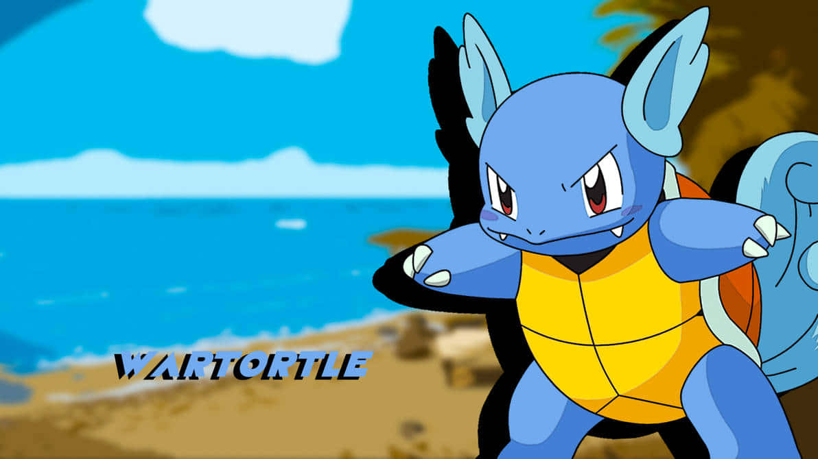 Wartortle On The Beach Wallpaper