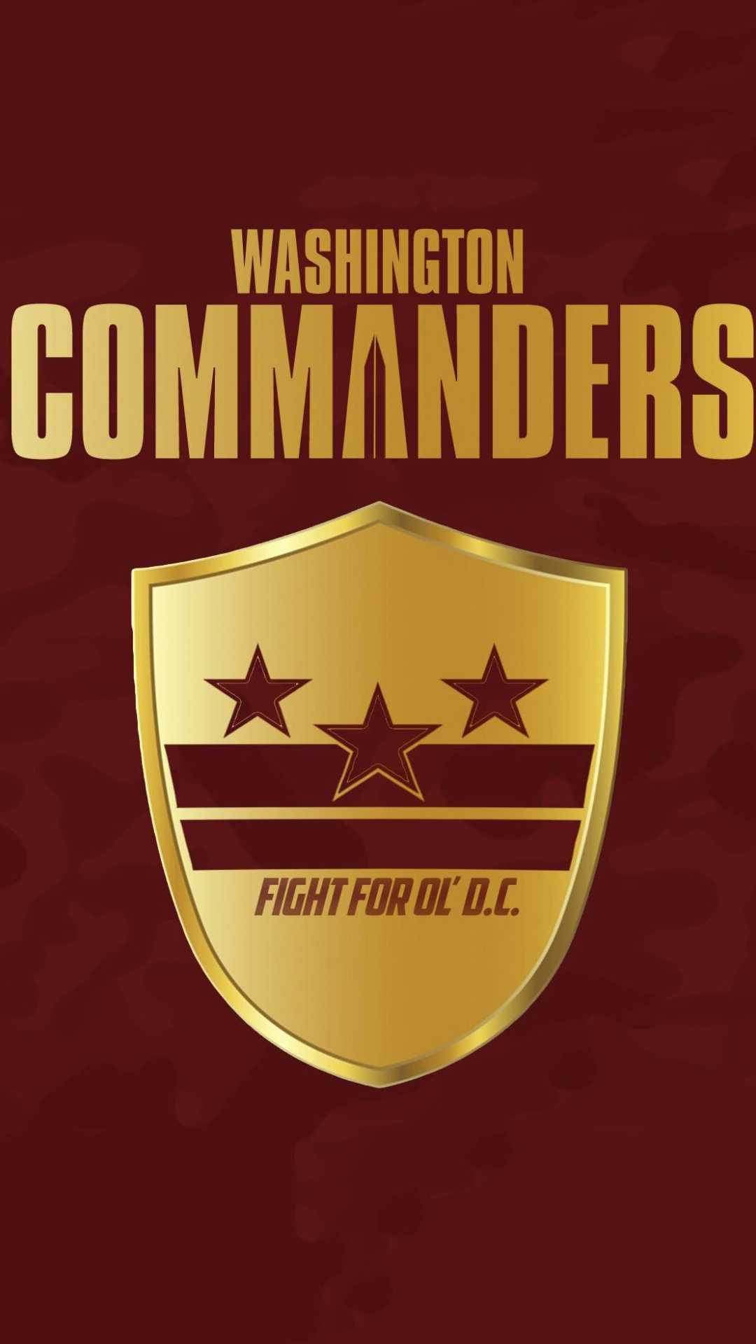 Washington Commanders American Football Team Logo Wallpaper