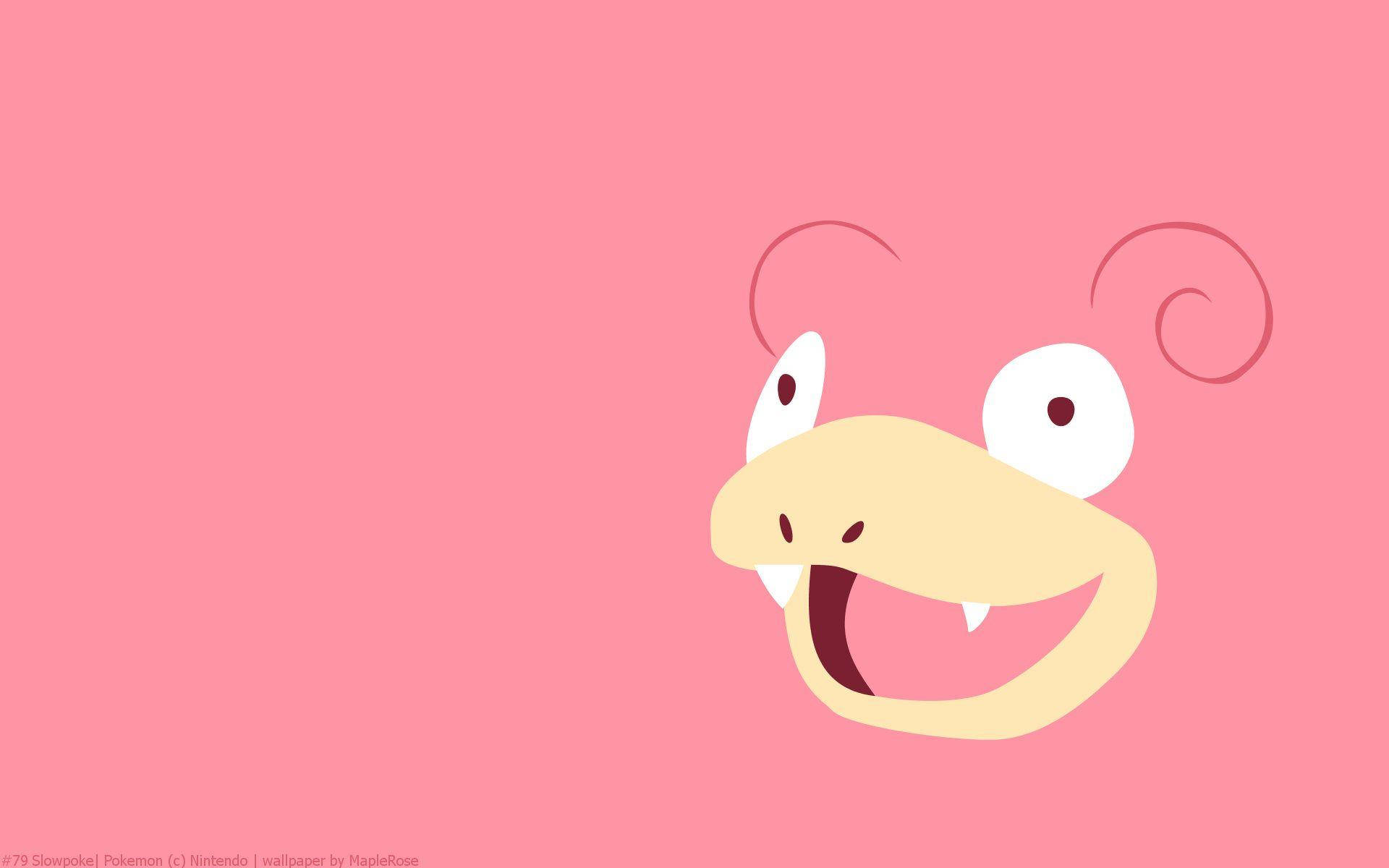 Water/psychic Type Pokémon Slowpoke Wallpaper