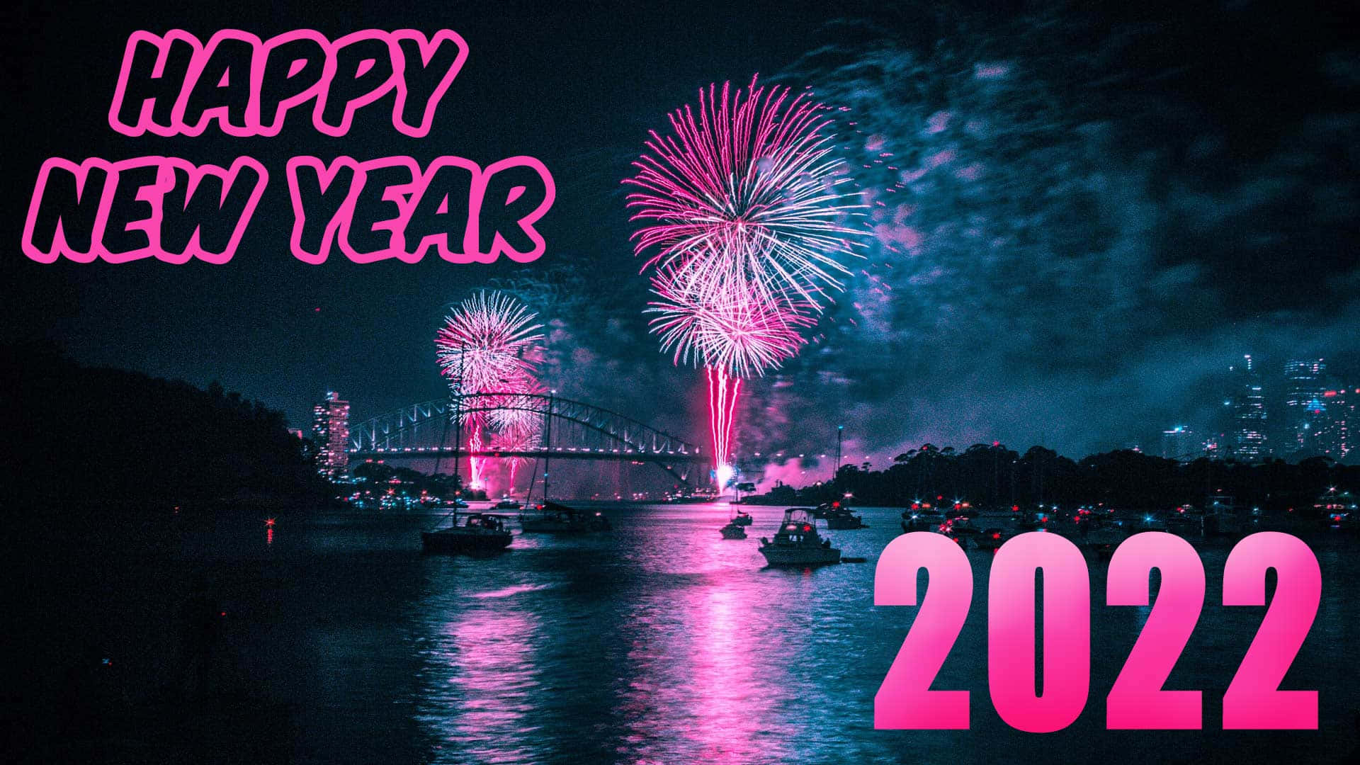 Waterfront New Year 2022 Wallpaper