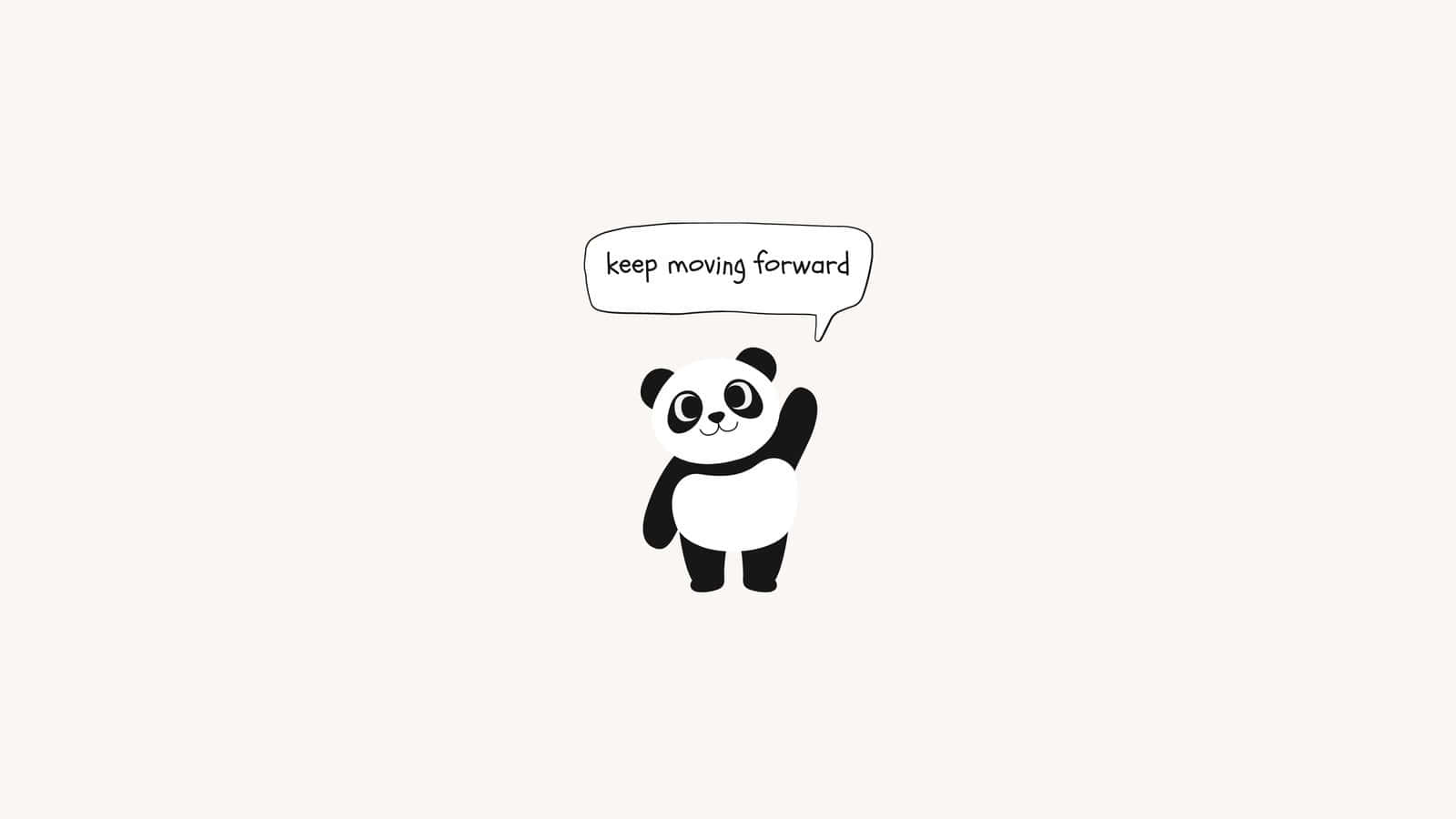 Waving Panda Cute Pc Wallpaper Wallpaper