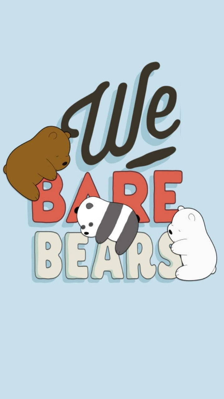 We Bare Bears Aesthetic Pastel Blue Wallpaper