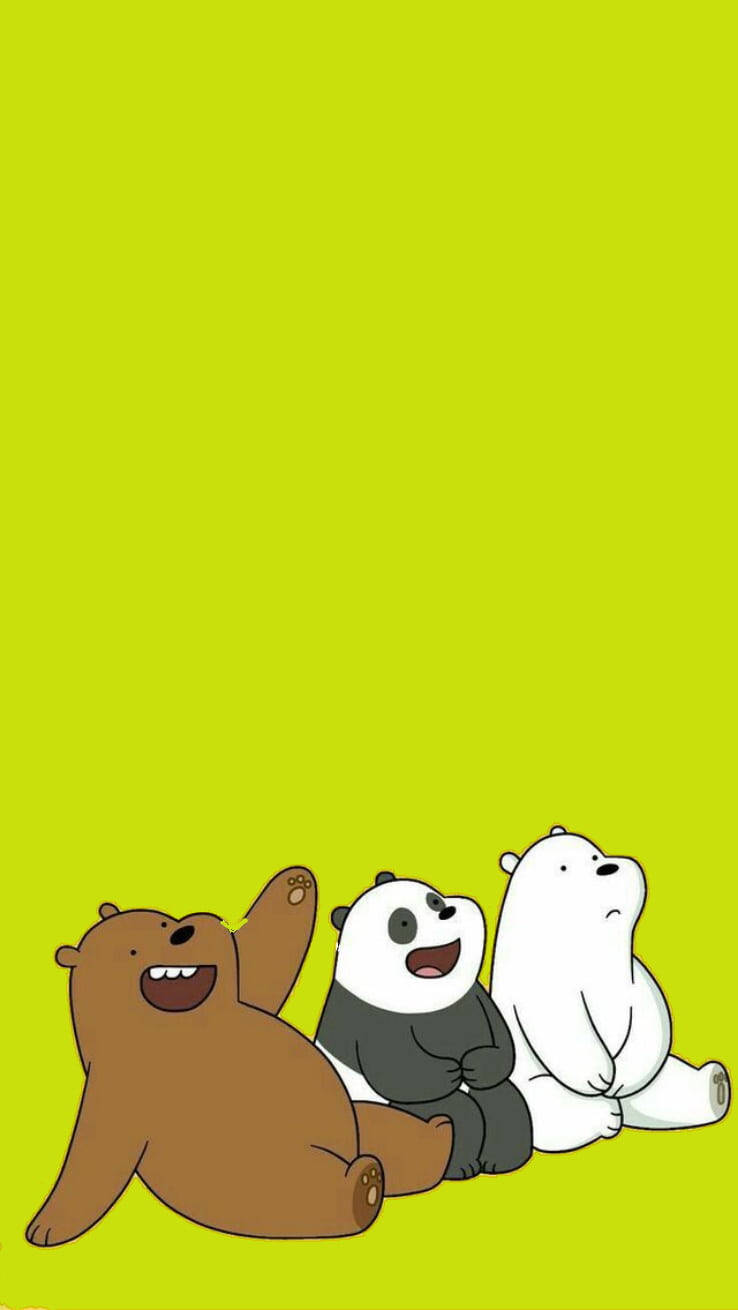 We Bare Bears Aesthetic Yellow Green Wallpaper