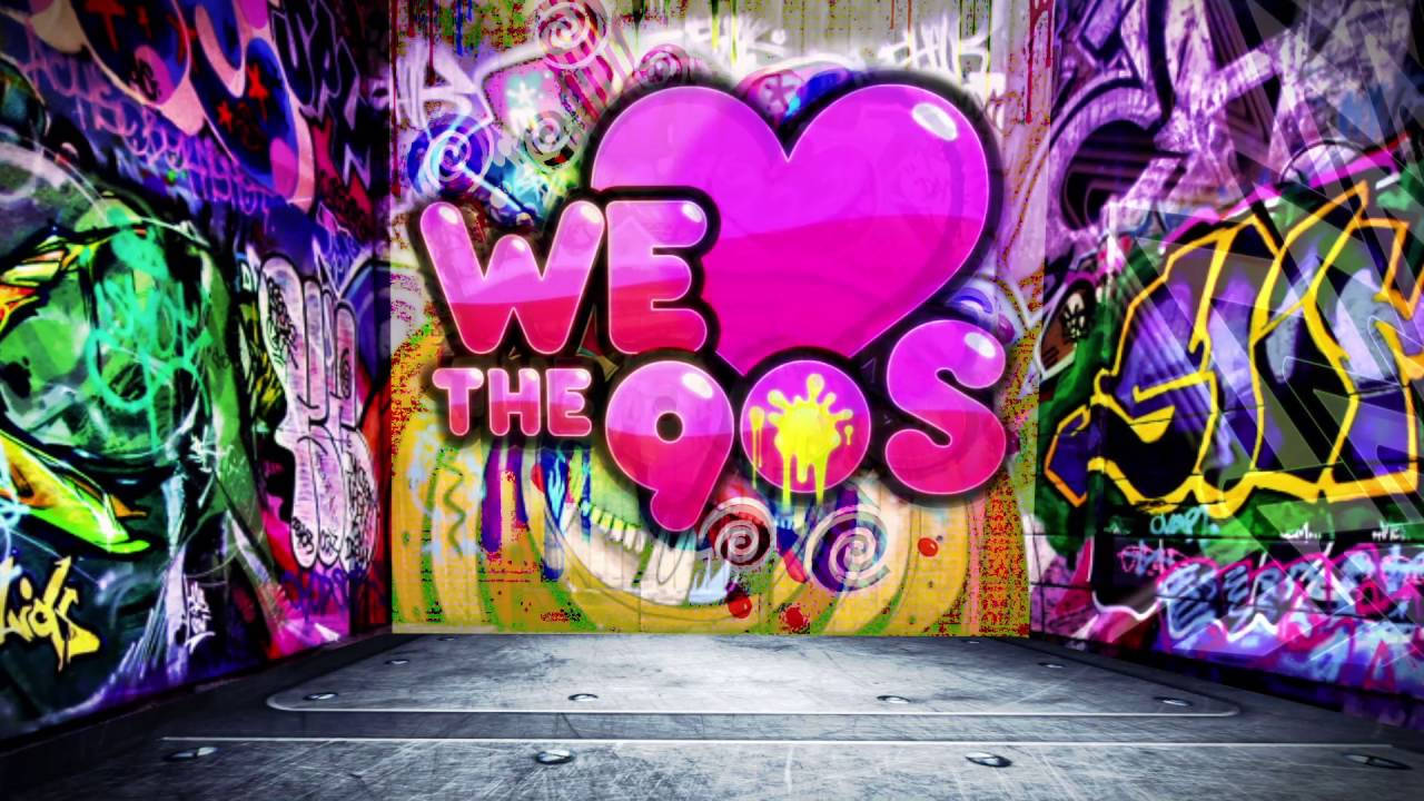We Love The 90s Wall Graffiti Wallpaper