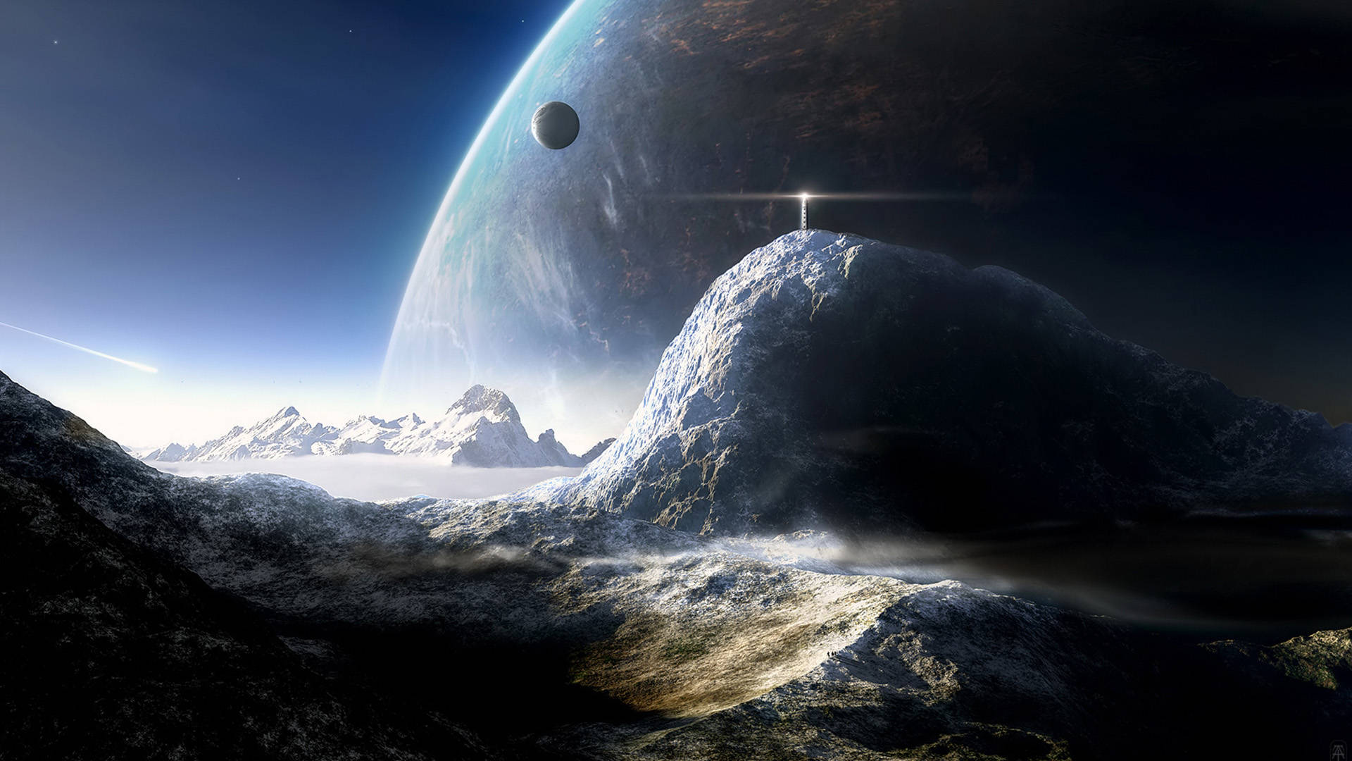 Weird Planet Landscape Universe Wallpaper