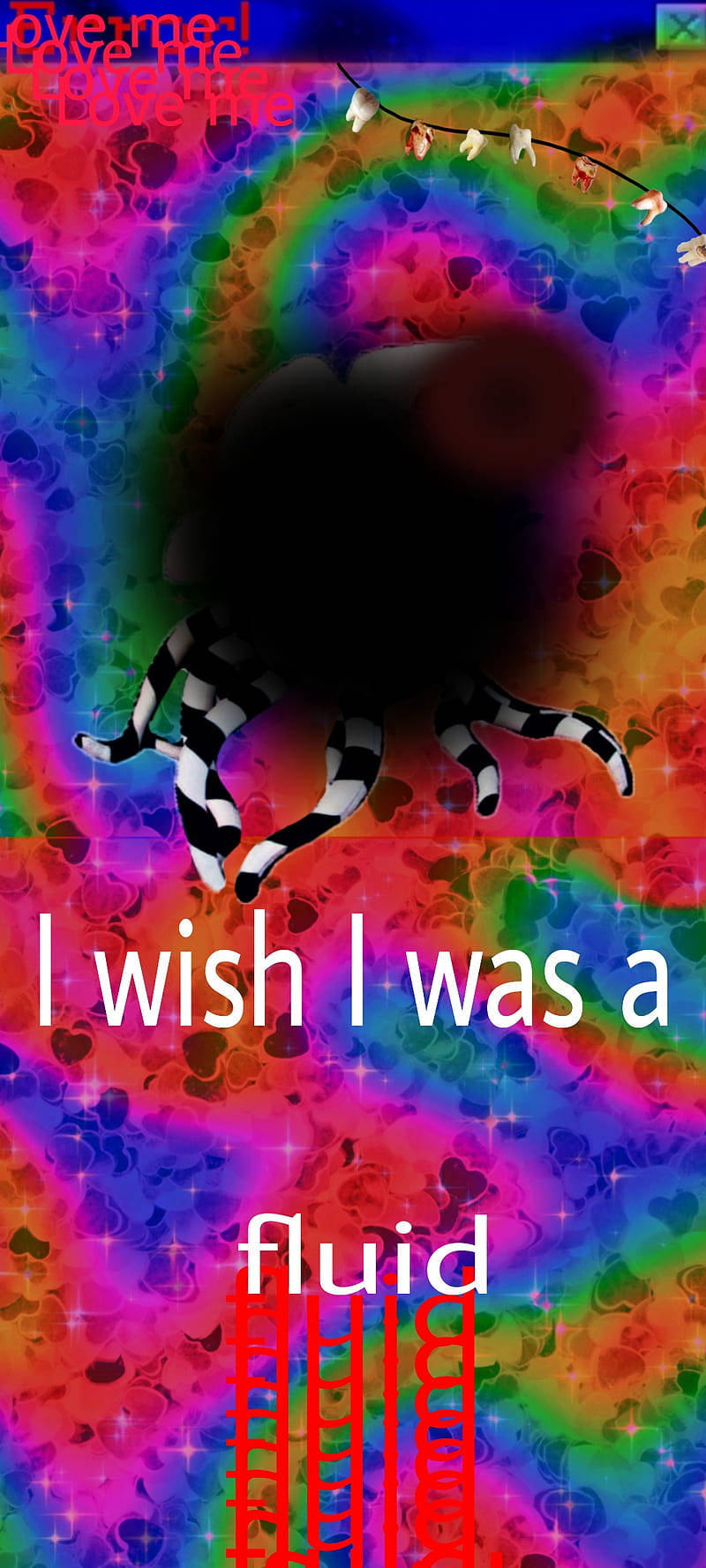 Weirdcore Trippy Quotation Wallpaper