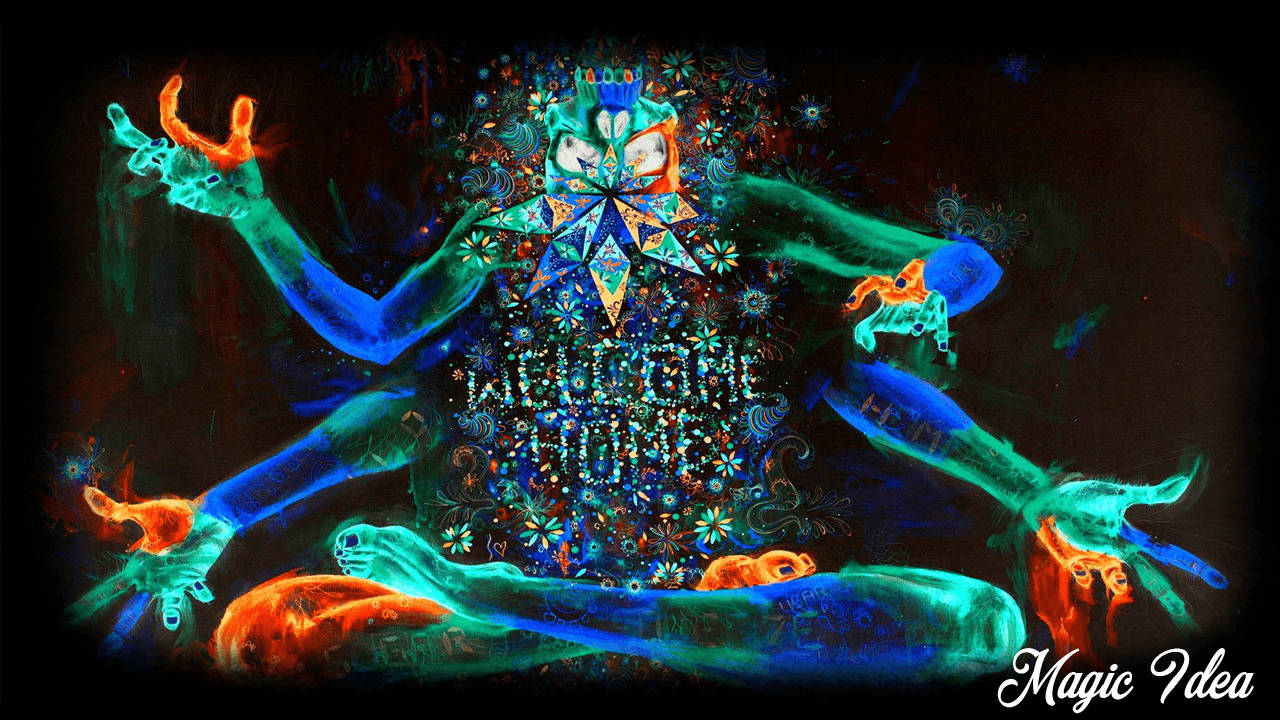 Welcome Home Psychedelic Wallpaper