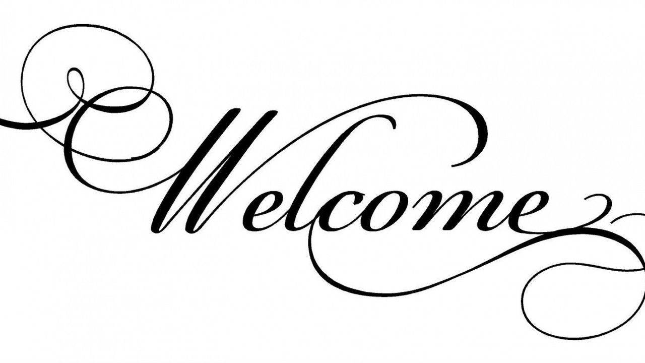 Welcome Script Font Wallpaper