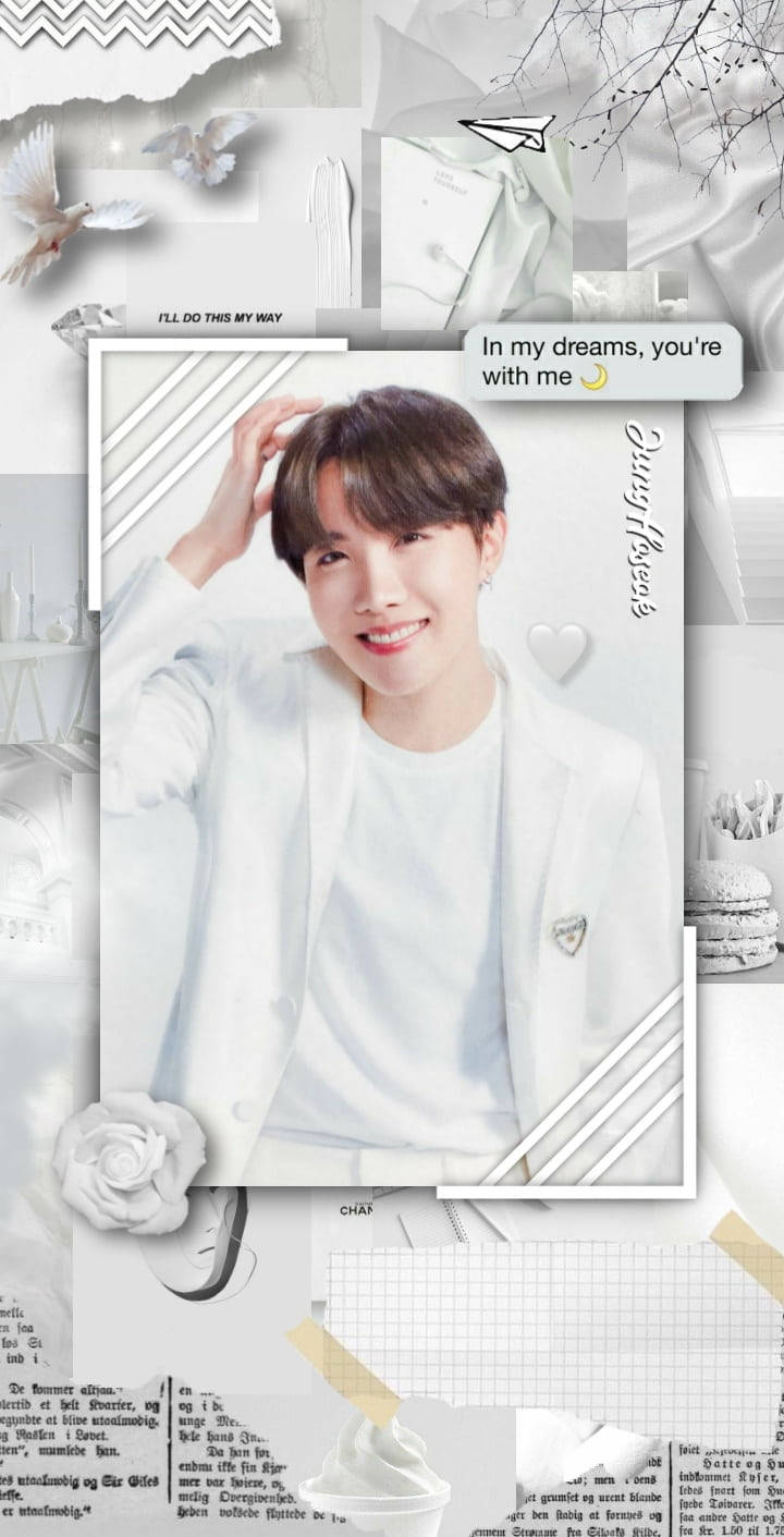 White Aesthetic Tumblr Bts J-hope Wallpaper