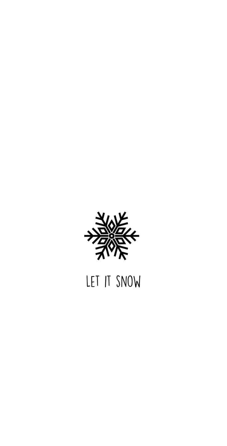 White Christmas Snowflake Iphone Wallpaper