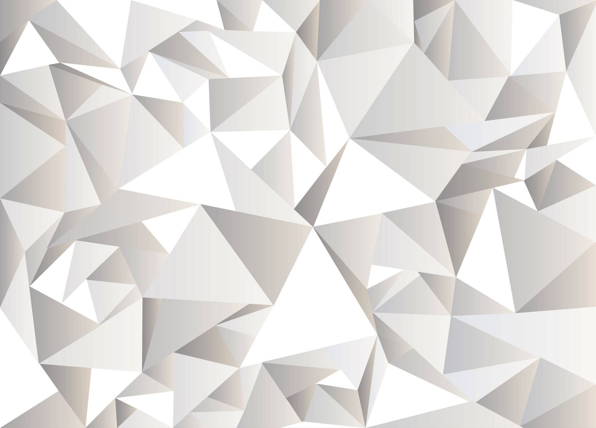 White Geometric Shapes Wallpaper