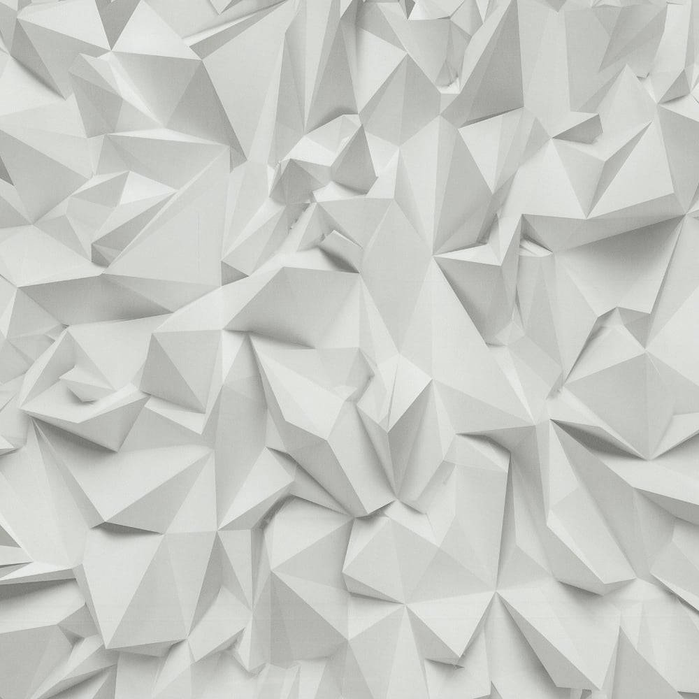 White Geometric Triangles Wallpaper