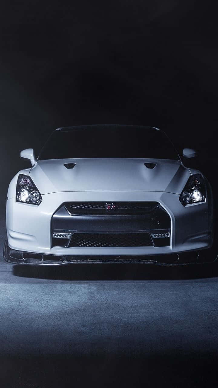 White Gtr R35 Wallpaper