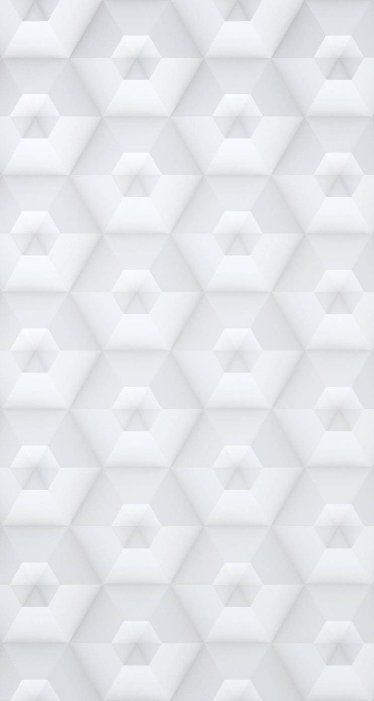 White Hexagonal Shapes Ios 7 Wallpaper