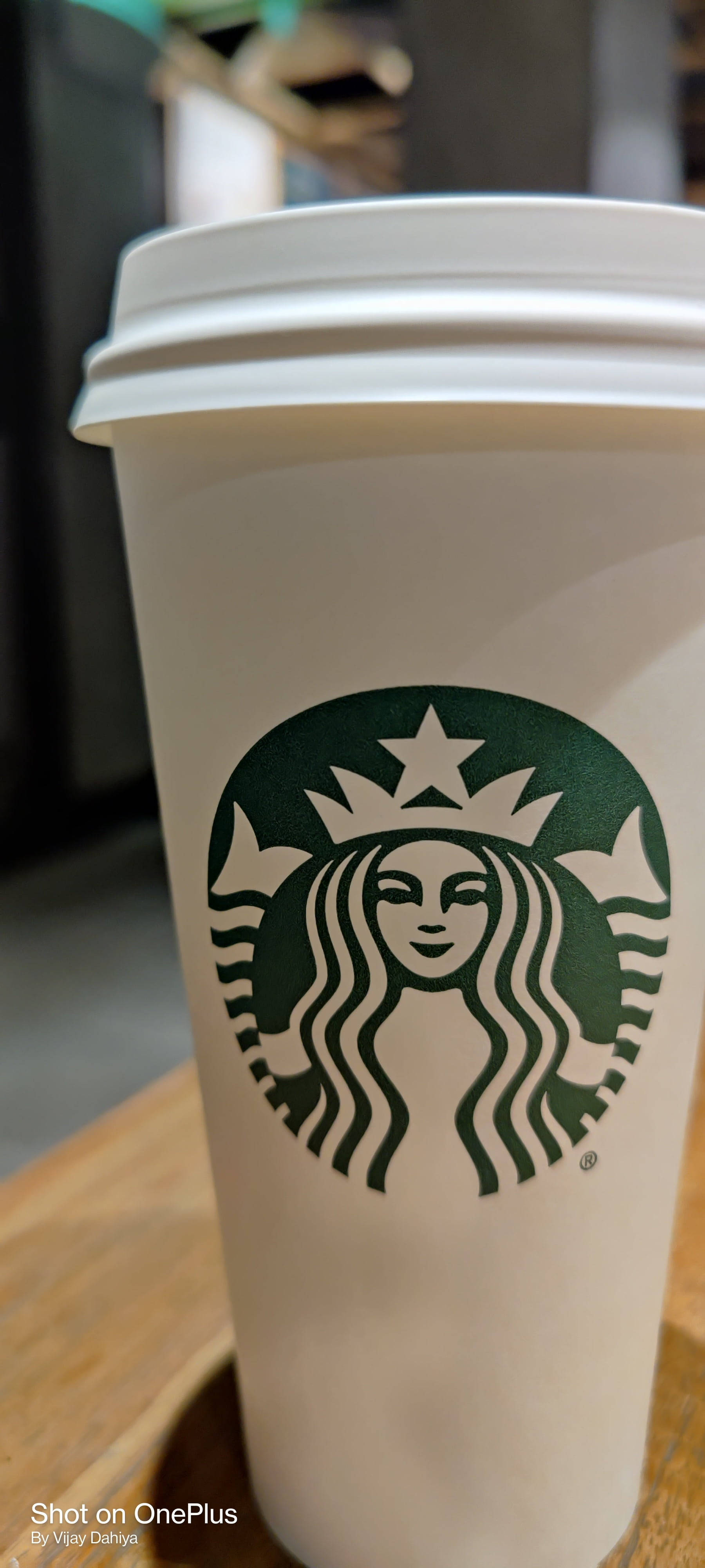 White Starbucks Cup Iphone Wallpaper