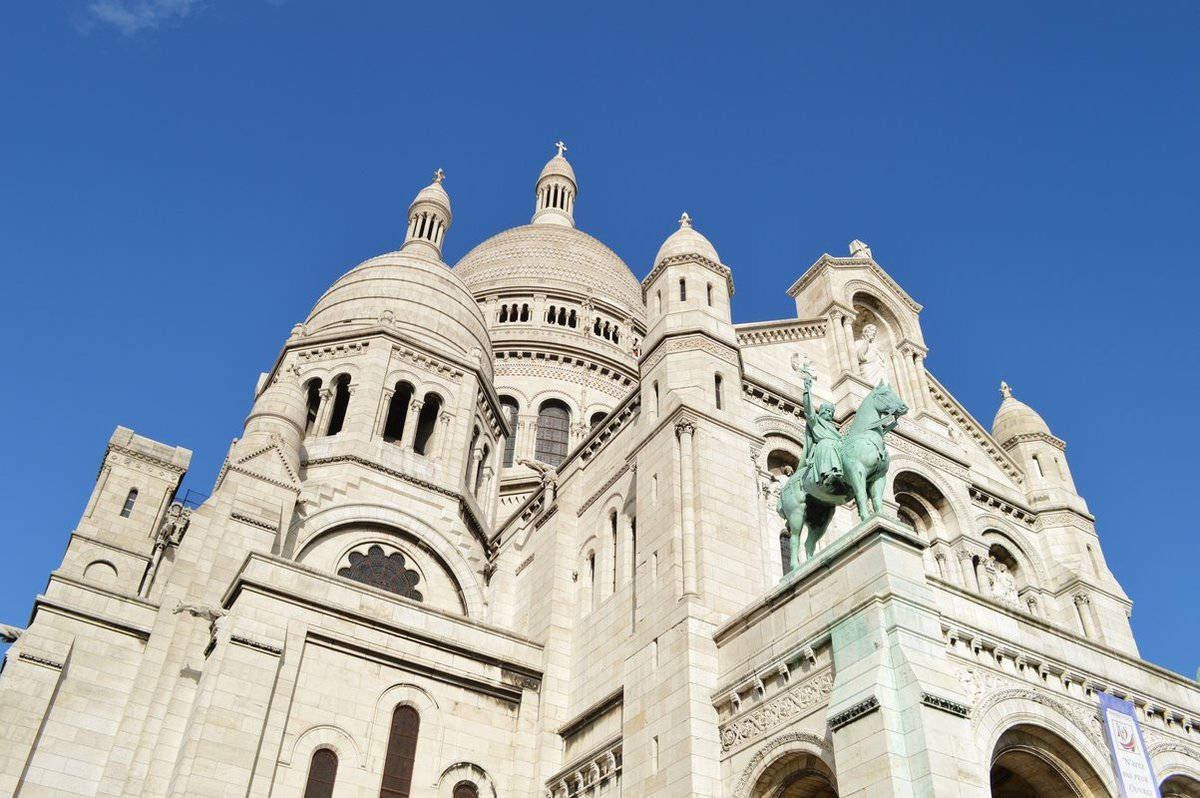 White Stone Sacre Coeur Basilica Wallpaper