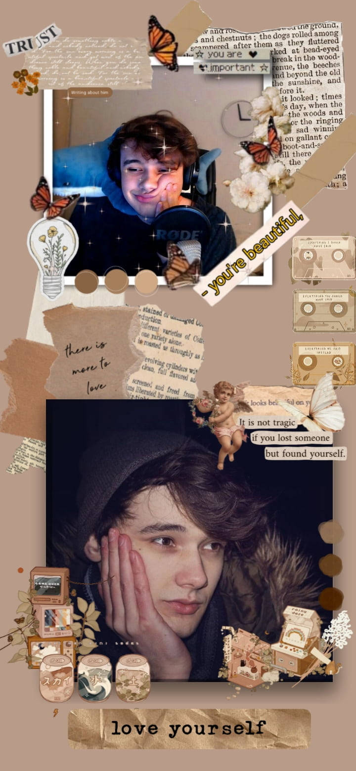 Wilbur Soot Aesthetic Collage Wallpaper