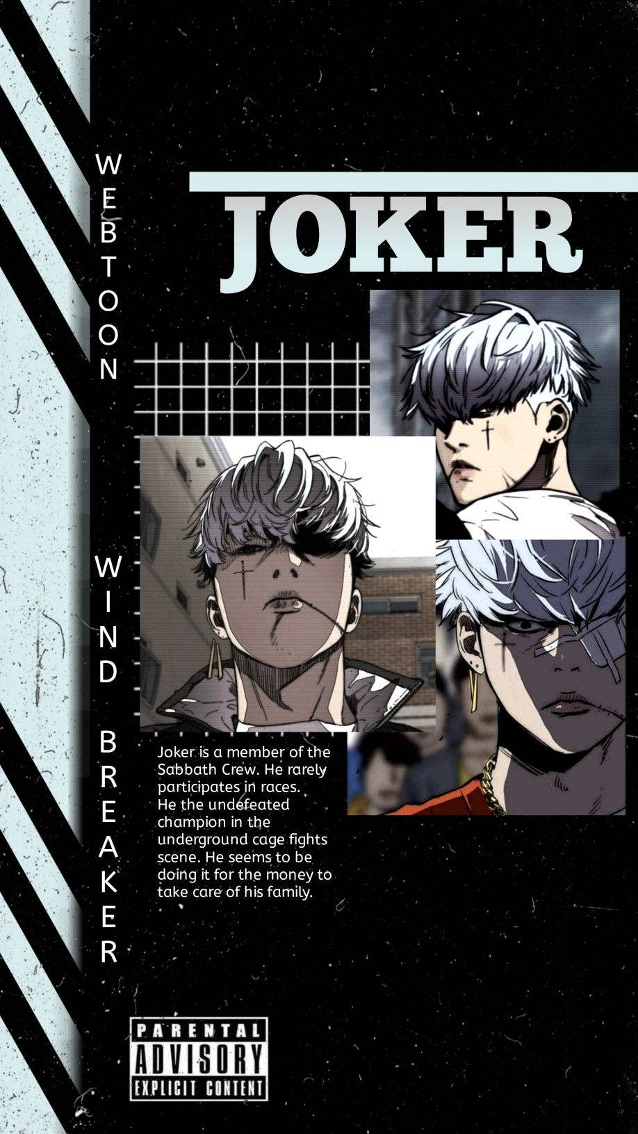 Wind Breaker Joker Character Poster Wallpaper