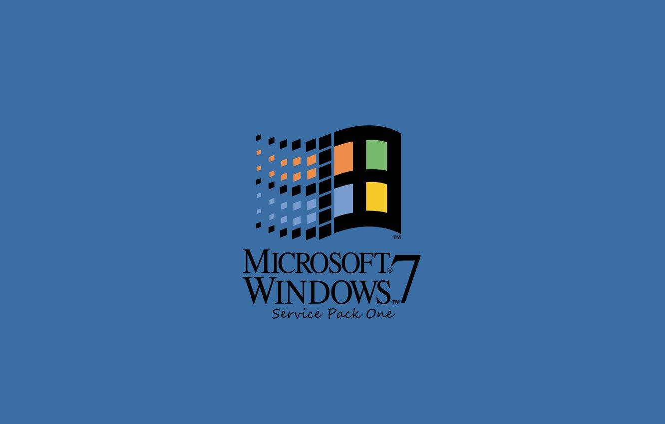 Windows 95 And Windows 7 Wallpaper
