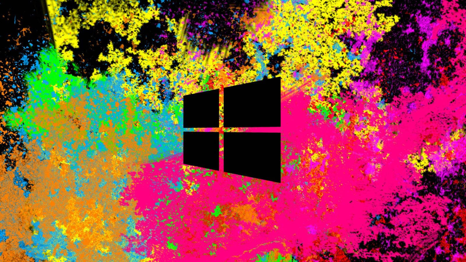 Windows Laptop Color Splash Wallpaper