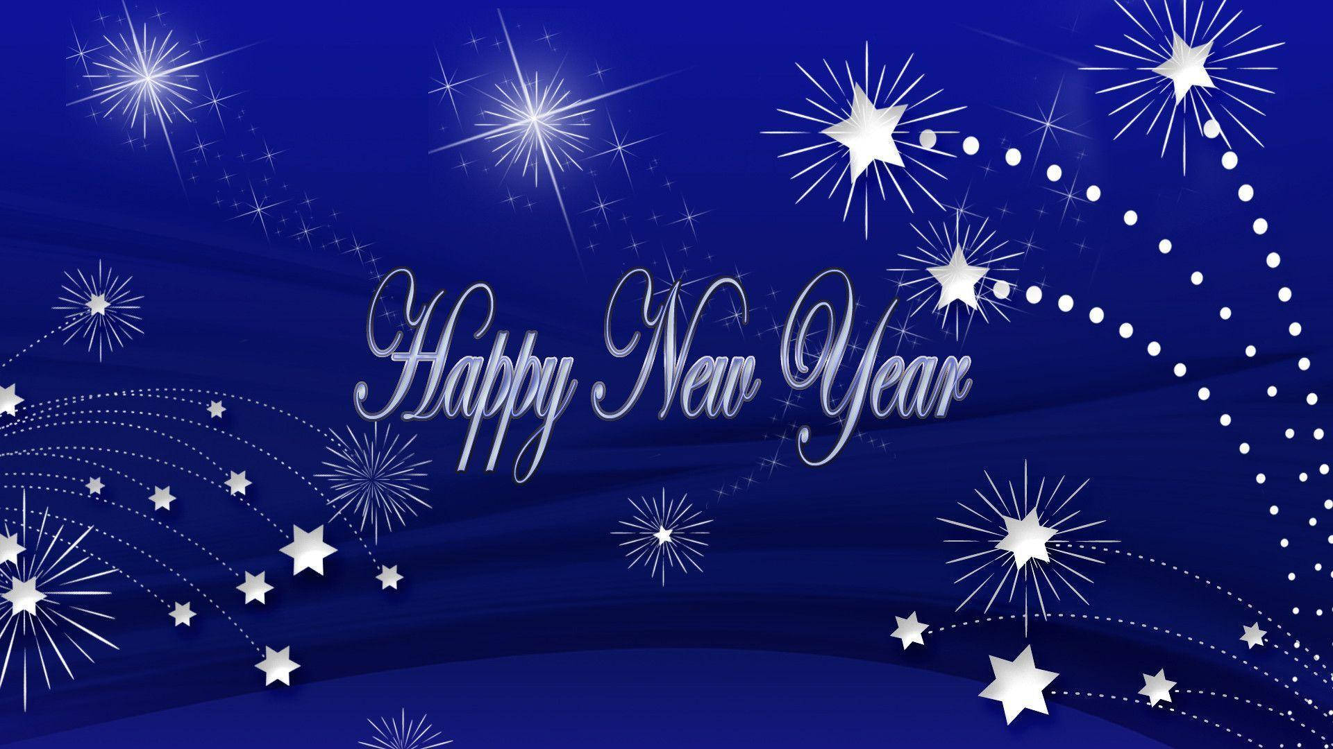 Wishing You A Sparkling New Year And Bright Happy Future Wallpaper