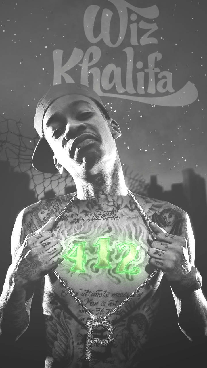 Wiz Khalifa 412 Tattoo Wallpaper