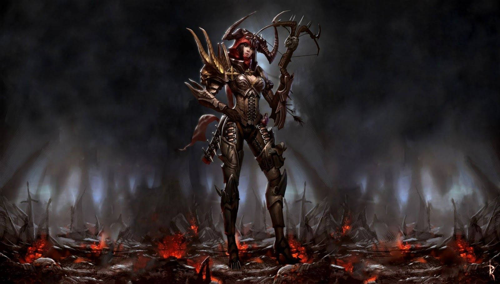 Woman Demon Slayer Diablo Wallpaper