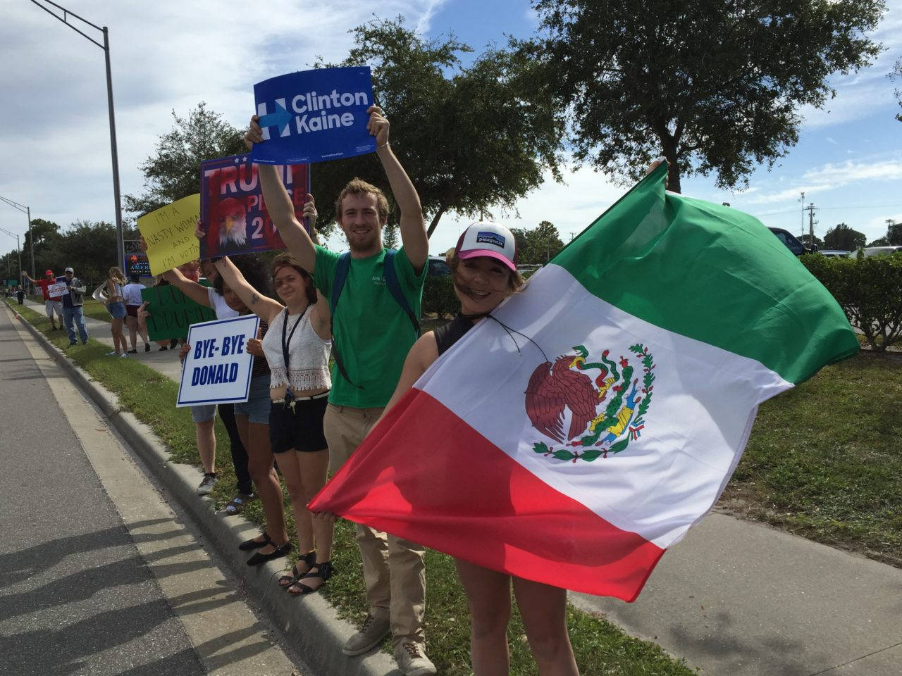 Woman Holding The Mexico Flag Wallpaper