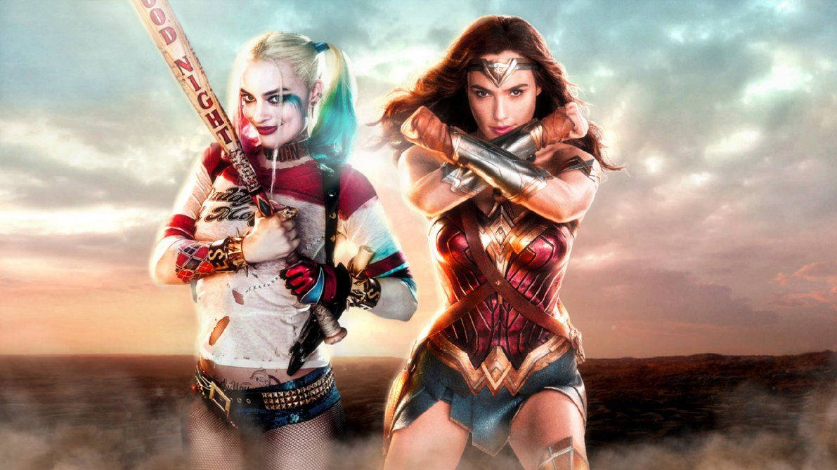 Wonder Woman And Harley Quinn Wallpaper