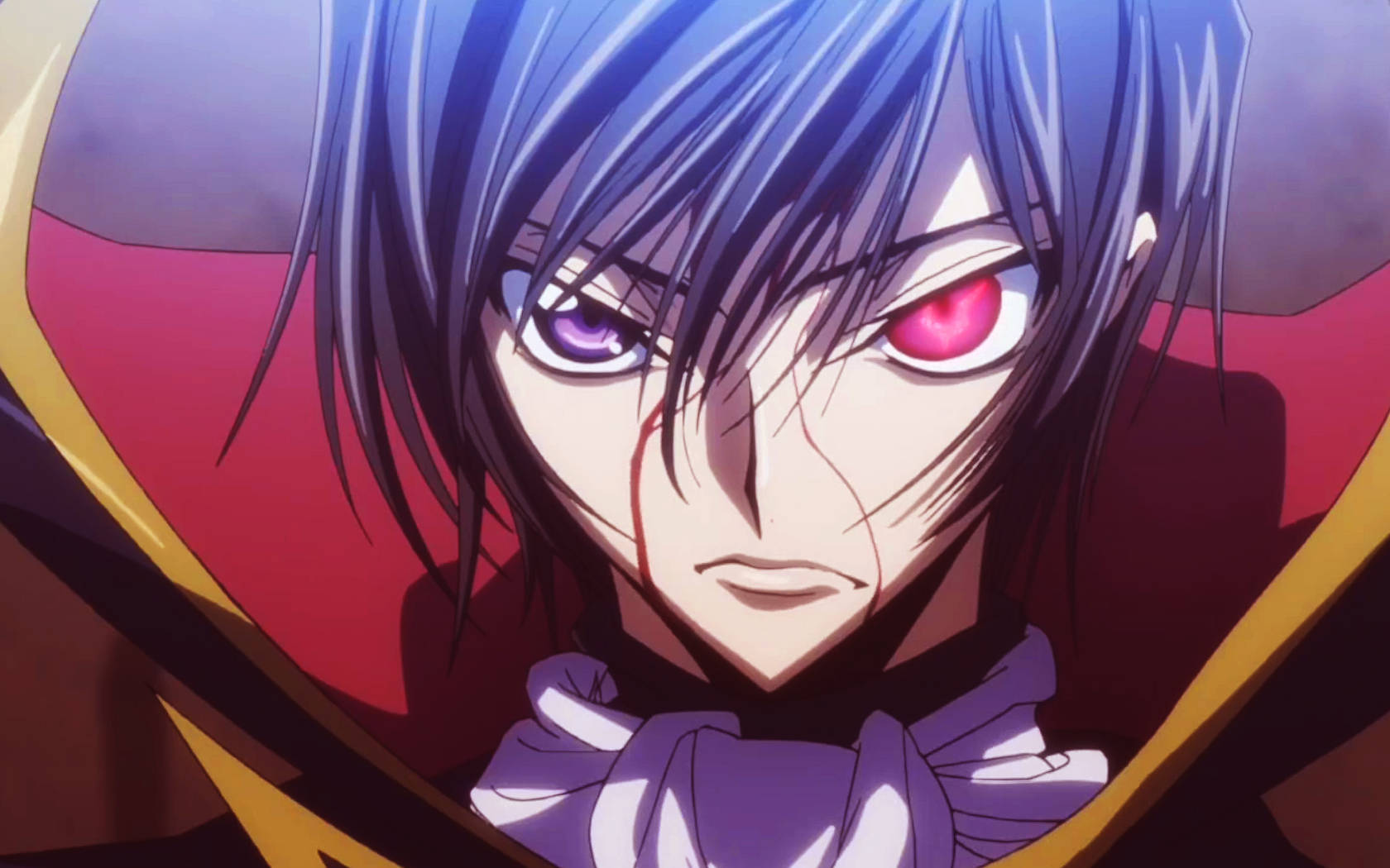 Wounded Lelouch Lamperouge On Zero Suit Wallpaper