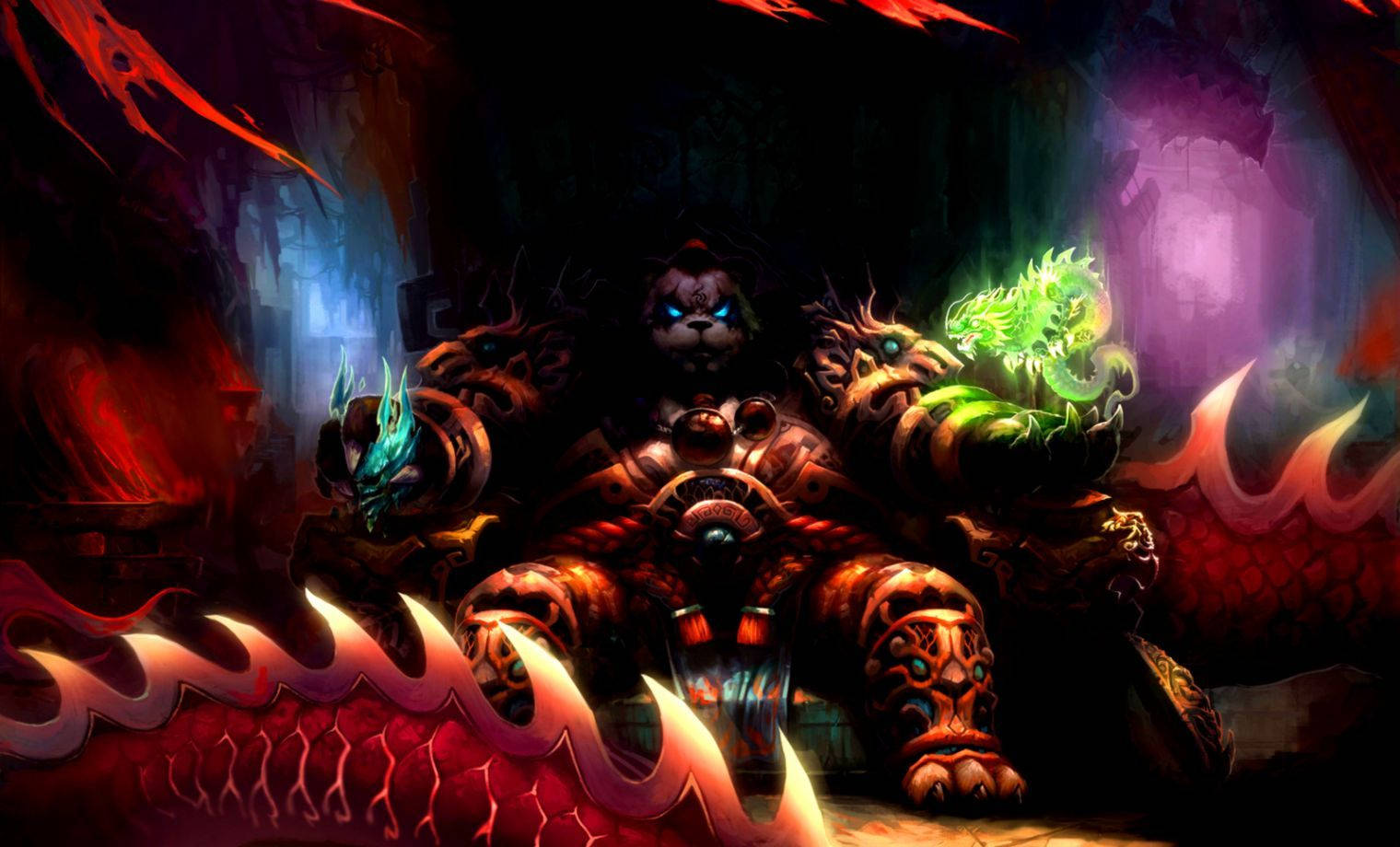 Wow Chen Stormstout Sitting Intimidatingly Wallpaper