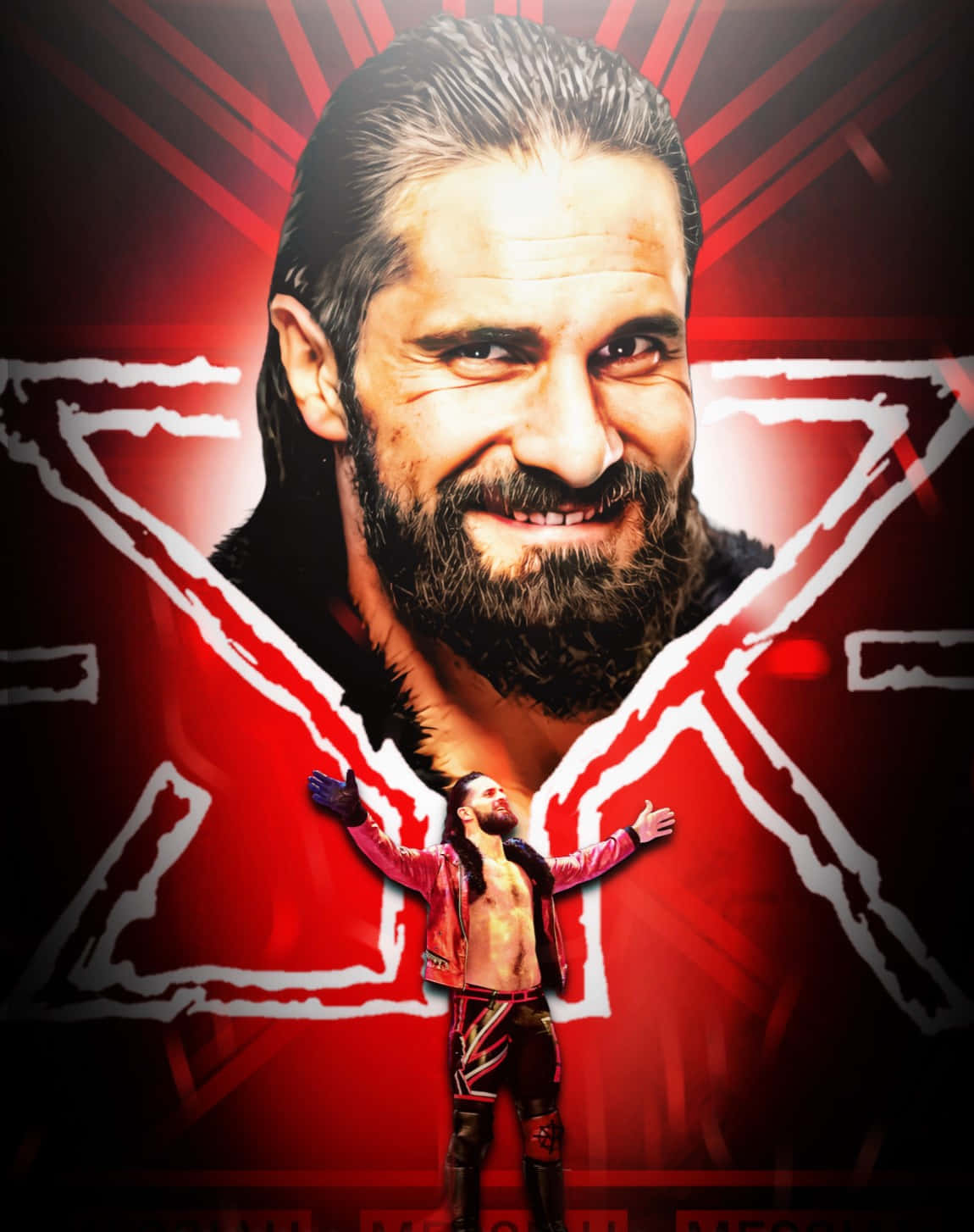 Wrestler Seth Rollins Close-up Wallpaper