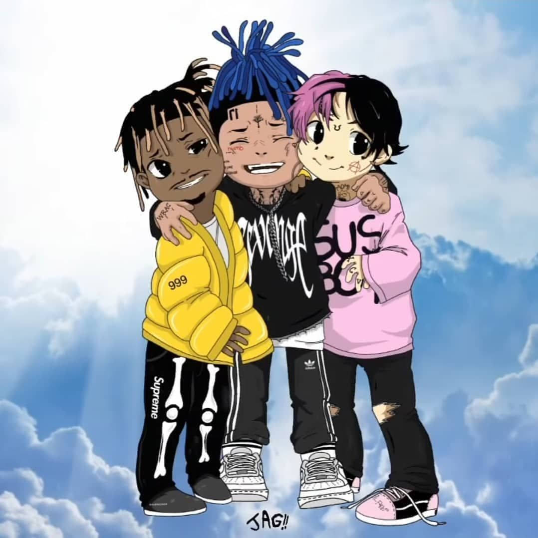 Xxxtentacion Anime And Friends Wallpaper