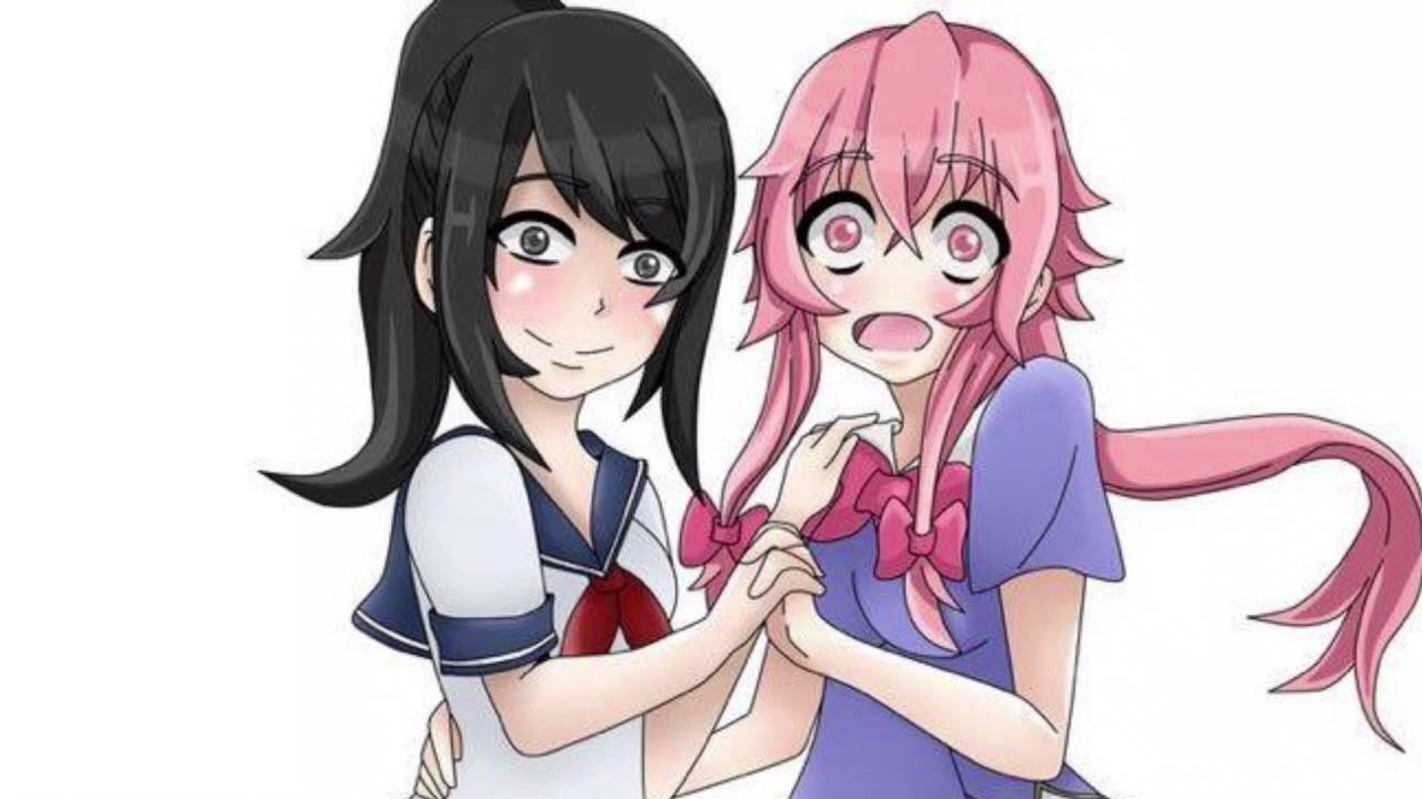 Yandere Simulator And Future Diary Crossover Wallpaper