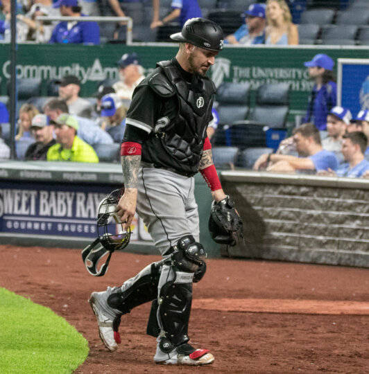 Yasmani Grandal In Baseball Gear Wallpaper